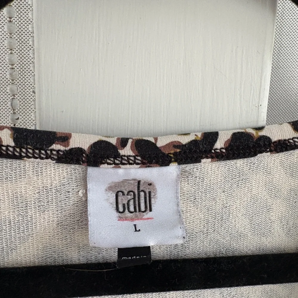 CAbi Knotty Top - Black and Brown Animal Print - Picture 3 of 5